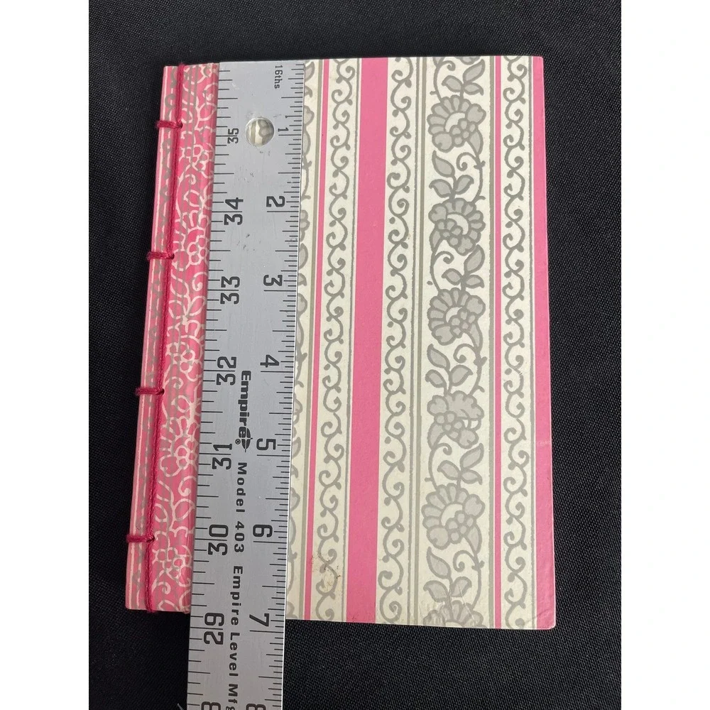 Aria Grace Collection Pink Floral Stripe Hardcover Journal 5x7 60 Sheets 878577